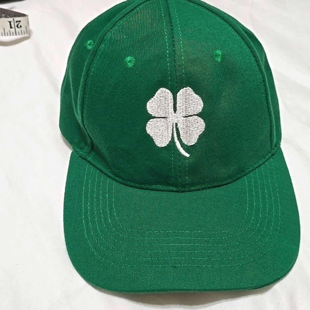 Clover Dad Hat (Green Hat W‎ Logo) OS